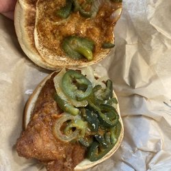 Burgerville - Look at the peppers! It really IS a Blazin Hot Pepper Chicken Sandwich
