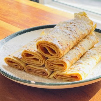 Pinched - Homemade Palačinky - Slovak style vanilla crepes stuffed with strawberry or apricot jam or nutella. - Slovakian Near Me - Belleville, Ontario