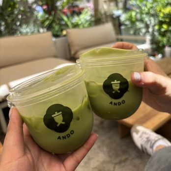 Ando - matcha latte, semi sweet, with Oatmilk - Coffee & Tea Near Me - Kailua, Hawaii