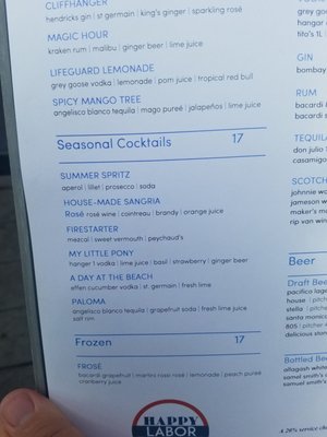 Menu photo 2 High Rooftop Lounge Venice, CA Menu photo 2 High Rooftop Lounge Venice, CA