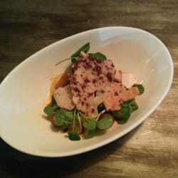 Roast And Conch - Sweet potato and cocoa nib gnocchi