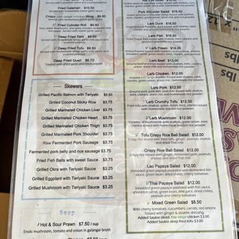Larb Thai Food & Tapas - Menu - Thai Near Me - El Cerrito, California
