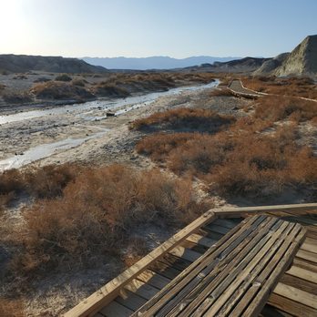 Salt Creek Trail - One of the many benches along the trail - Hiking Near Me - Shoshone, California Salt Creek Trail - One of the many benches along the trail - Hiking Near Me - Shoshone, California