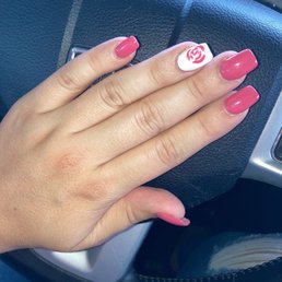 #gelset #cutenails #nailswag #rose #mednails