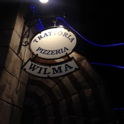 Trattoria Pizzeria Wilma - Insegna notturna