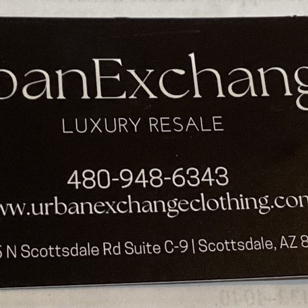 Urban Exchange - Business card - Used, Vintage & Consignment Near Me - Scottsdale, Arizona Urban Exchange - Business card - Used, Vintage & Consignment Near Me - Scottsdale, Arizona