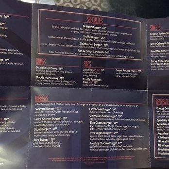 Gordon Ramsay Burger Las Vegas - Full menu - Burgers Near Me - Las Vegas, Nevada