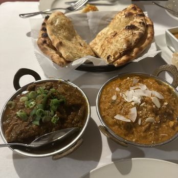 Tandoor Restaurant - Nepalese & Indian Cuisine - Goat Curry (Bone-On), Chicken Korma & Garlic Naan. So much food! - Indian Near Me - Pinole, California Tandoor Restaurant - Nepalese & Indian Cuisine - Goat Curry (Bone-On), Chicken Korma & Garlic Naan. So much food! - Indian Near Me - Pinole, California