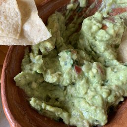 Homemade guacamole.