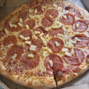 Marco's Pizza - Nee York Style pizza add pineapple. Just try it! - Pizza Near Me - Athens, Alabama