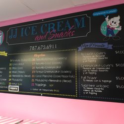 JJ Ice Cream - ICE cream menu