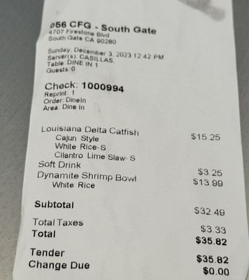 Menu photo 1 California Fish Grill South Gate, CA Menu photo 1 California Fish Grill South Gate, CA