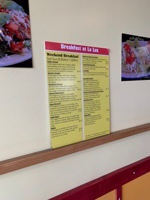 Menu photo 2 La Luz Mexican Grill Fort Collins, CO