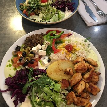 Bo de B - Veggie Salad (Top) Chicken Salad (Bottom) - Sandwiches Near Me - Barcelona, B