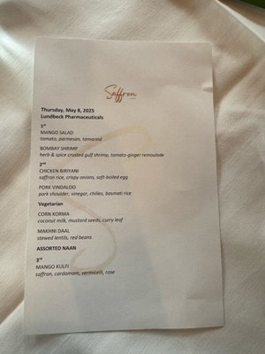 Menu photo 1 Saffron NOLA New Orleans, LA Menu photo 1 Saffron NOLA New Orleans, LA