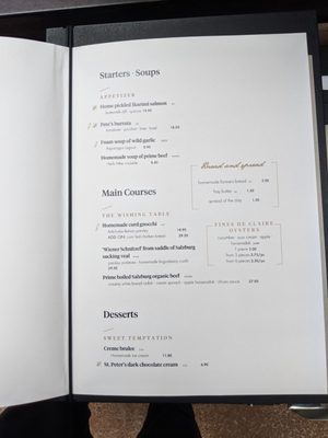Menu photo 7 St. Peter Stiftskulinarium Salzburg, 5 Menu photo 7 St. Peter Stiftskulinarium Salzburg, 5