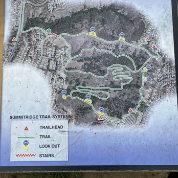 Steep Canyon Trailhead - Map for you to find stairs - Hiking Near Me - Diamond Bar, California