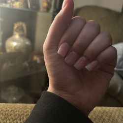Garden Nail Bar - This was my nails b4 I showed the after results