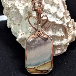Gaddabout Rock Creations - Polychrome Jasper wrapped in Copper and Silver wire