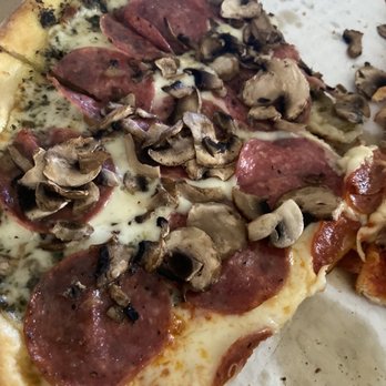 David's Pizza - Half salami /mushroom - Pizza Near Me - Stockton, California