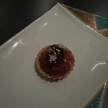 Yakiya - Tuna tartlet with caviar and gold flakes - Bars Near Me - Pasadena, California Yakiya - Tuna tartlet with caviar and gold flakes - Bars Near Me - Pasadena, California