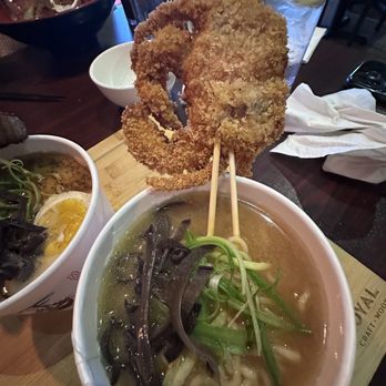 Yohama Noodles - Flight - soft shell crab ramen (miso?) - Noodles Near Me - Las Vegas, Nevada Yohama Noodles - Flight - soft shell crab ramen (miso?) - Noodles Near Me - Las Vegas, Nevada
