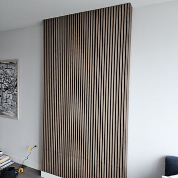 HandyBandi - Wood Slat Accent Walls Installation - Plumbing Near Me HandyBandi - Wood Slat Accent Walls Installation - Plumbing Near Me