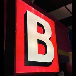 Loved the old school signage inside Garden Bowl!