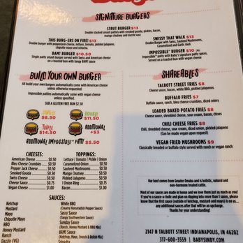 Baby's - Menu - American Near Me - Indianapolis, Indiana Baby's - Menu - American Near Me - Indianapolis, Indiana