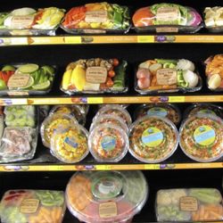 Russ's Market - 33rd & Hwy 2 - Large variety of already cut veggies and salsa.
