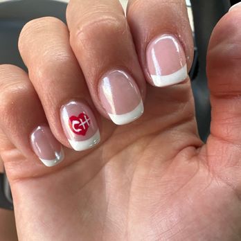 Pinnacle Nails & Lash - "T" did a great job with French tip glazed donut acrylic - Nail Salons Near Me - Scottsdale, Arizona Pinnacle Nails & Lash - "T" did a great job with French tip glazed donut acrylic - Nail Salons Near Me - Scottsdale, Arizona