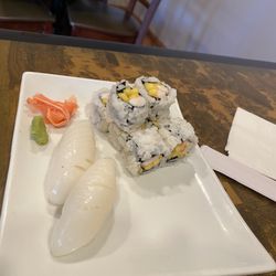 Sushihanna - Squid Sashimi and Shrimp & Mango Roll