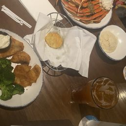 Snow Crab Legs - Tuesday Wild-Caught Crunch-Fried Flounder Sweet Iced Tea Classic Lemonade Snow Crab Legs - Tuesday Wild-Caught Crunch-Fried Flounder Sweet Iced Tea Classic Lemonade