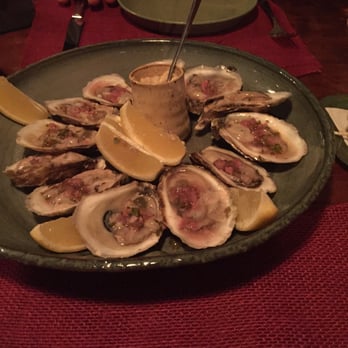 Carmella's Plates & Pints - Oysters with minuet - Cocktail Bars Near Me - Pittsburgh, Pennsylvania