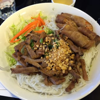Pho Nam Vietnamese Cuisine - Pork and spring rolls with vermicelli - Vietnamese Near Me - Calgary, Alberta Pho Nam Vietnamese Cuisine - Pork and spring rolls with vermicelli - Vietnamese Near Me - Calgary, Alberta