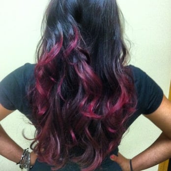 Rituals Salon and Spa - Maroon ombré by Sarah - Hair Salons Near Me - Leominster, Massachusetts