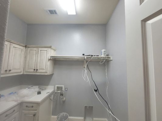 laundry room repaint - laundry room painted, color picked by client laundry room repaint - laundry room painted, color picked by client