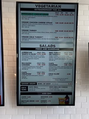 Menu photo 2 Capriotti's Sandwich Shop Reno, NV