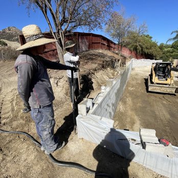 Chris’s Grading & Excavating - Retaining wall build - Excavation Services Near Me