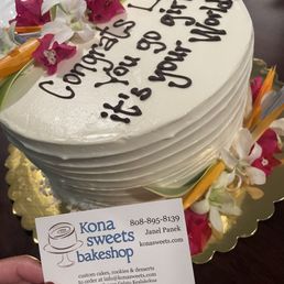 Coconut cake with chocolate ganache