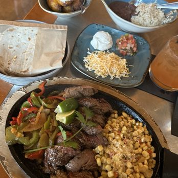Maya Grill - Steak fajitas plus plantains - New American Near Me - Lake Buena Vista, Florida