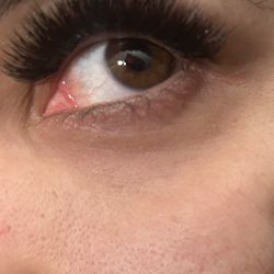 Excel Brows Threading Salon - She glued my bottom lash to the lash extension leaving it a little swollen