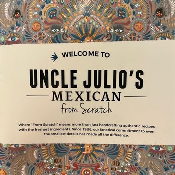 Uncle Julio's - New look menu - Mexican Near Me - Brookfield, Wisconsin Uncle Julio's - New look menu - Mexican Near Me - Brookfield, Wisconsin