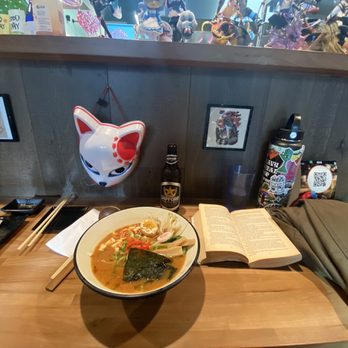Sukiya Ramen - Spicy Chasu Miso, Vegi Gyoza (eaten before photo), Sapporo, 12th Century Icelandic Saga about a 50-year blood feud. - Ramen Near Me - Denver, Colorado Sukiya Ramen - Spicy Chasu Miso, Vegi Gyoza (eaten before photo), Sapporo, 12th Century Icelandic Saga about a 50-year blood feud. - Ramen Near Me - Denver, Colorado