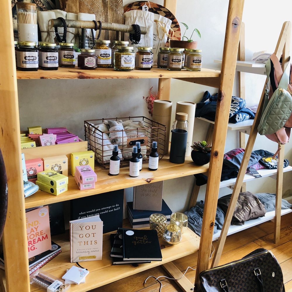 Amala Detox  - a shelf full of items - Tea Rooms Near Me - Sonora, California