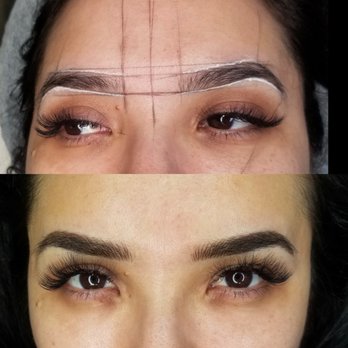 Downey Brows - Before and after my microblading session - Permanent Makeup Near Me - Downey, California
