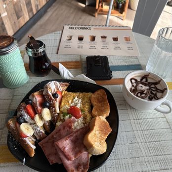 Coffee Therapy - Turkey ham French toast egg  Bread - Coffee & Tea Near Me - Luquillo, Puerto Rico