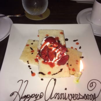 SeaSalt - Strawberries with créme fraiche...made especially by the chef for our anniversary! - Seafood Near Me - Cape May, New Jersey