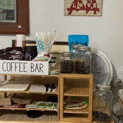 JCS Noble Gift Shop and Mini Store - Sumatra organic coffee, coco, nondairy options, jasmine green tea, peppermint, earl grey tea, come see all the tasty teas & bulk nuts.