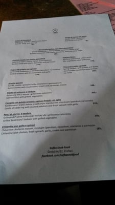 Menu photo 2 Kafka Snob Food Prague, PR Menu photo 2 Kafka Snob Food Prague, PR